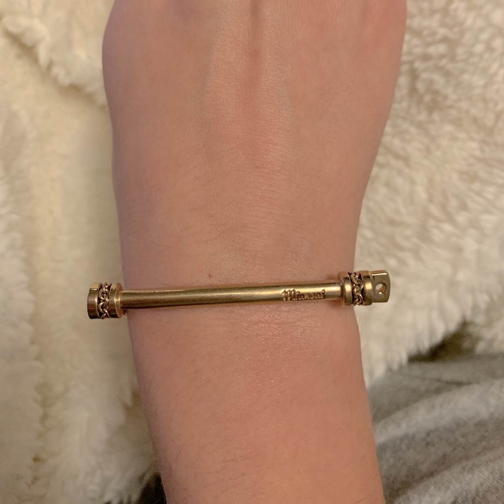 SOLD! Miansai Silver and Yellow gold Screw Cuff